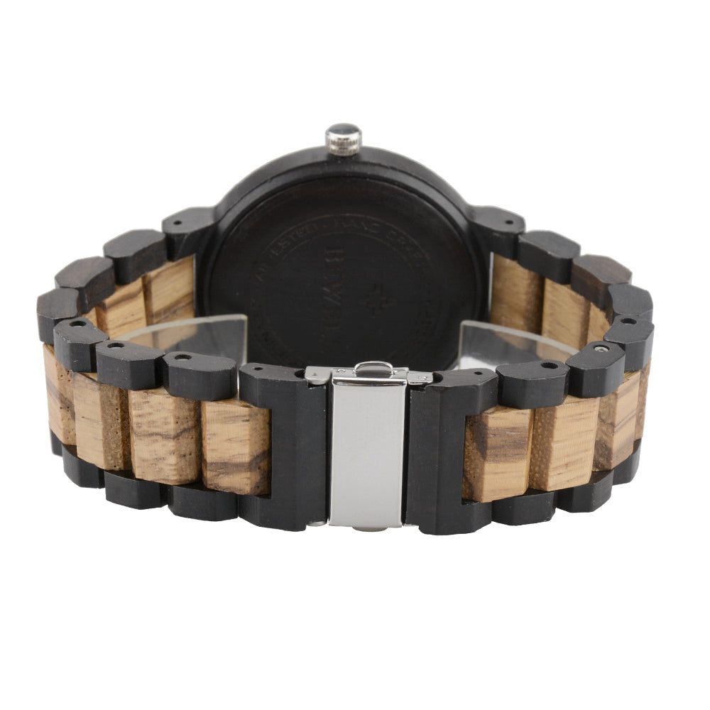 Minimalist Dual-Calendar Colorful Wooden Watch