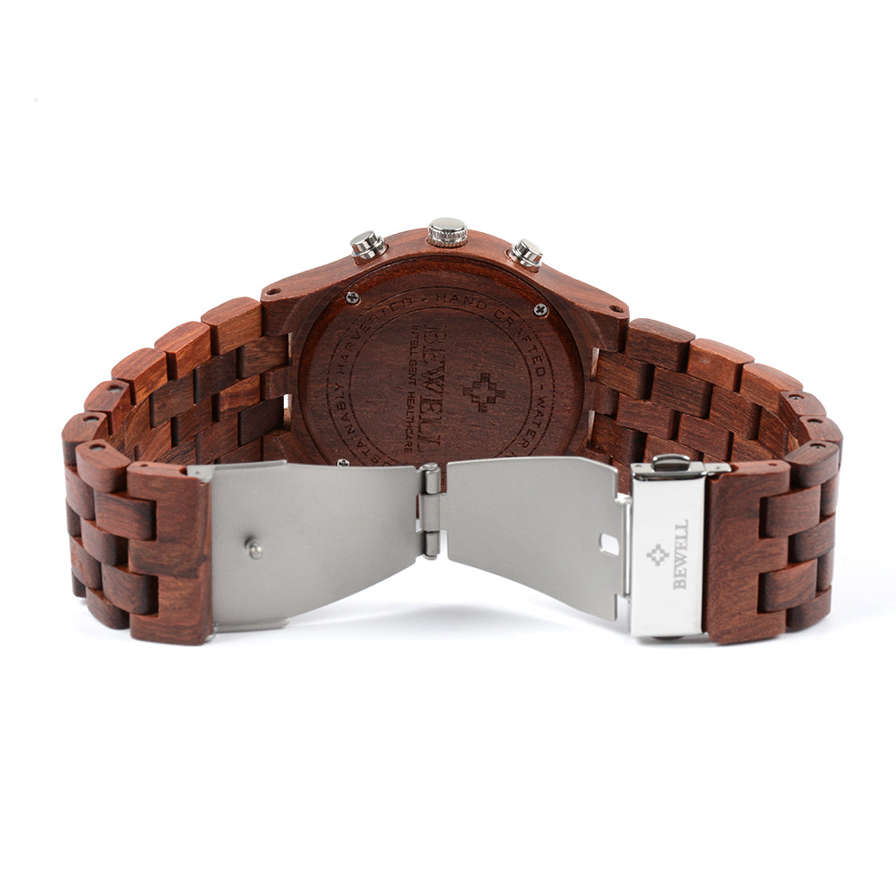 Riveted Multi-Function Wooden Watch
