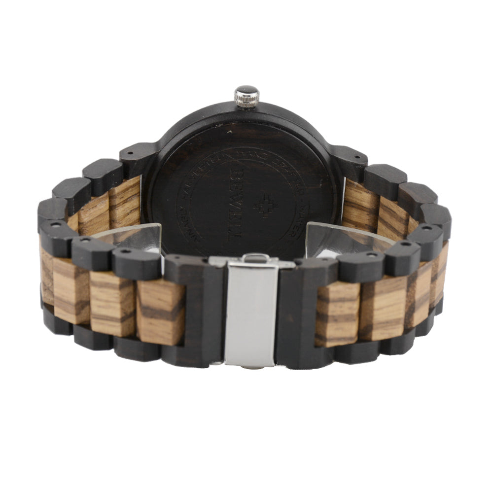Minimalist Dual-Calendar Colorful Wooden Watch