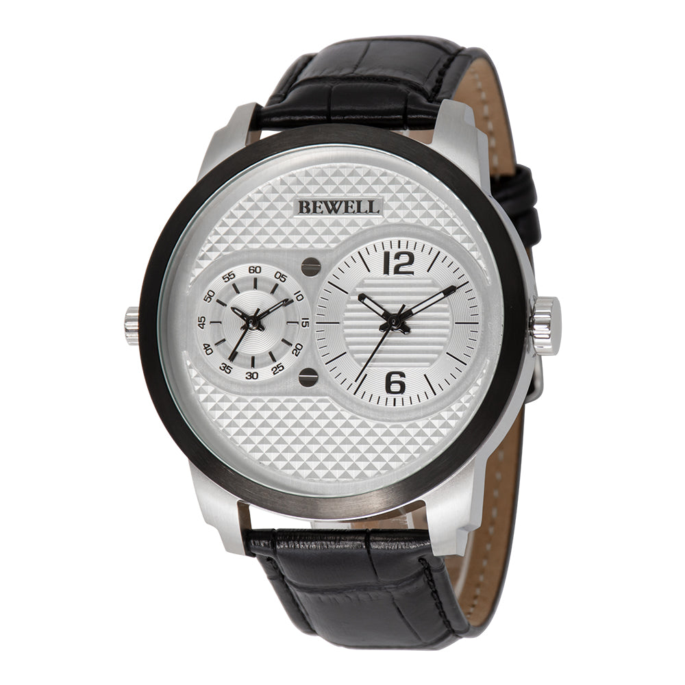 Dual Movement Stainless Steel Watch