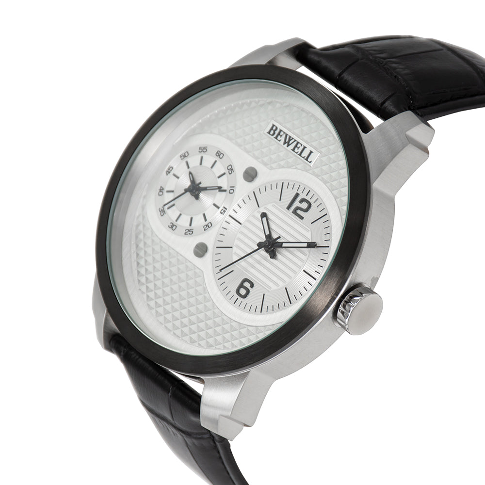 Dual Movement Stainless Steel Watch