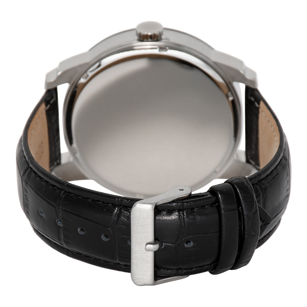 Dual Movement Stainless Steel Watch