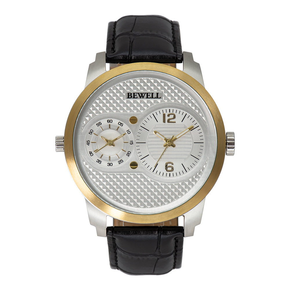 Dual Movement Stainless Steel Watch