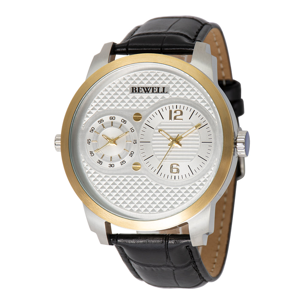 Dual Movement Stainless Steel Watch