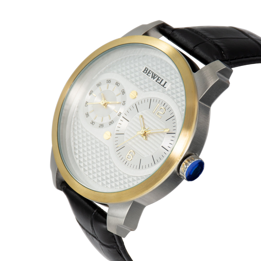 Dual Movement Stainless Steel Watch