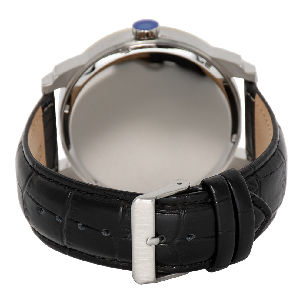 Dual Movement Stainless Steel Watch
