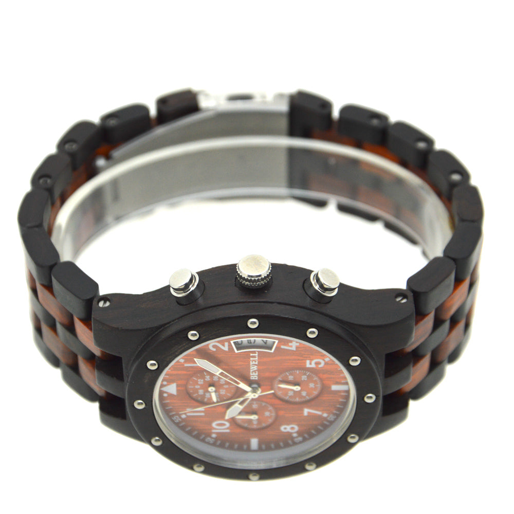 Riveted Multi-Function Wooden Watch
