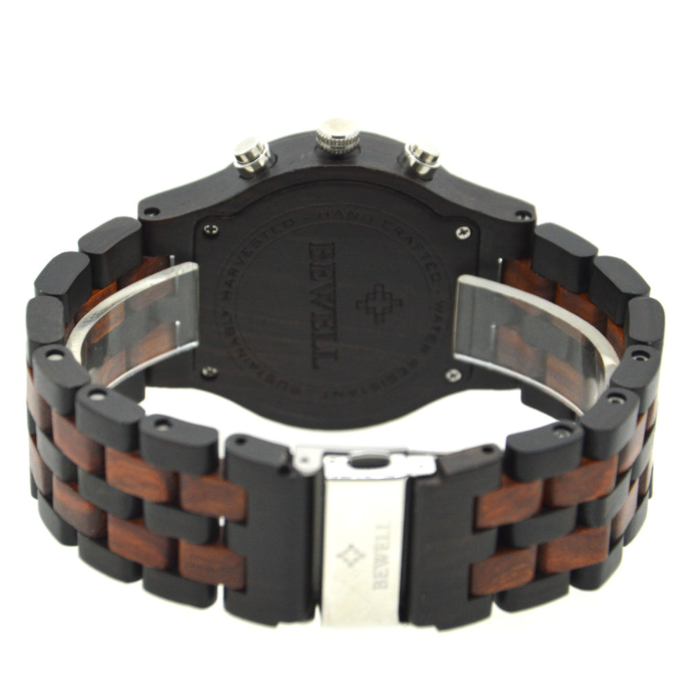 Riveted Multi-Function Wooden Watch