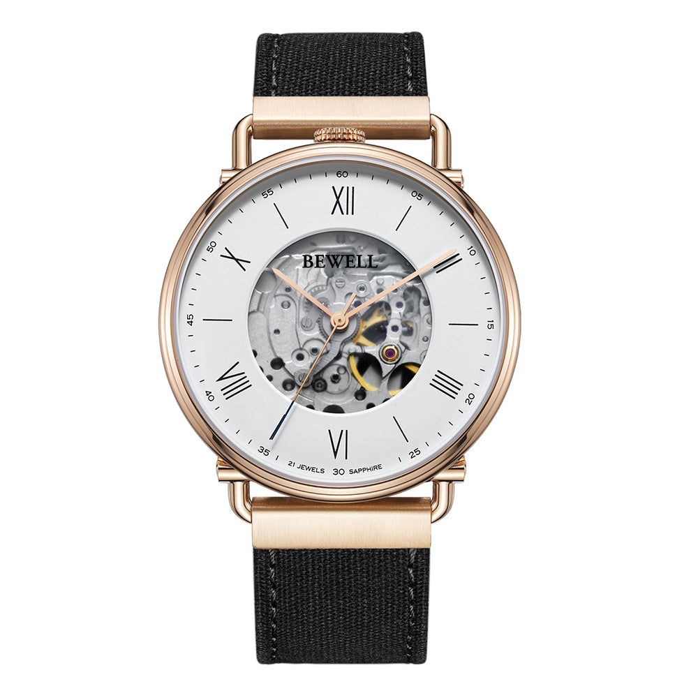 High-Quality 316L Stainless Steel Minimalist Skeleton Watch
