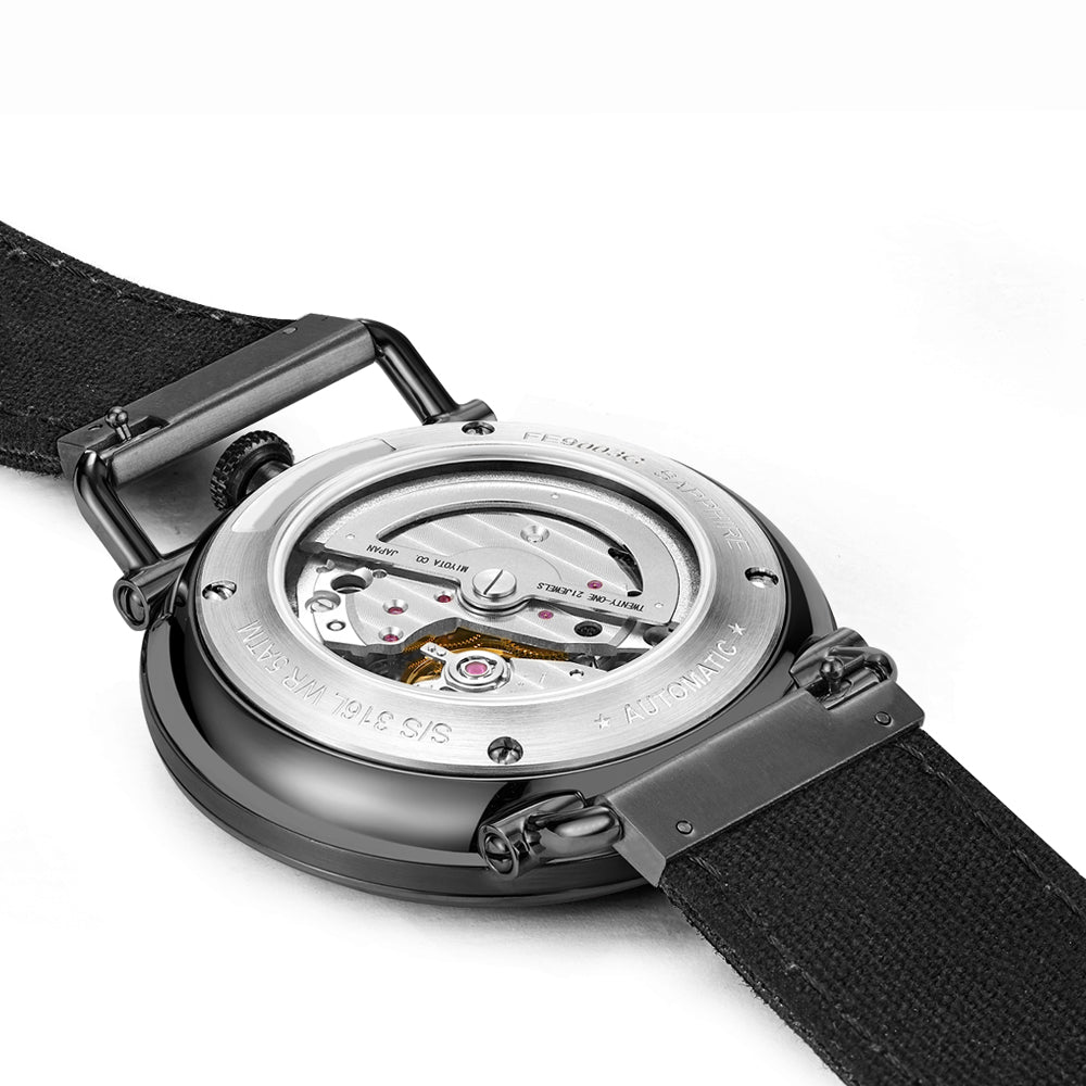 High-Quality 316L Stainless Steel Minimalist Skeleton Watch