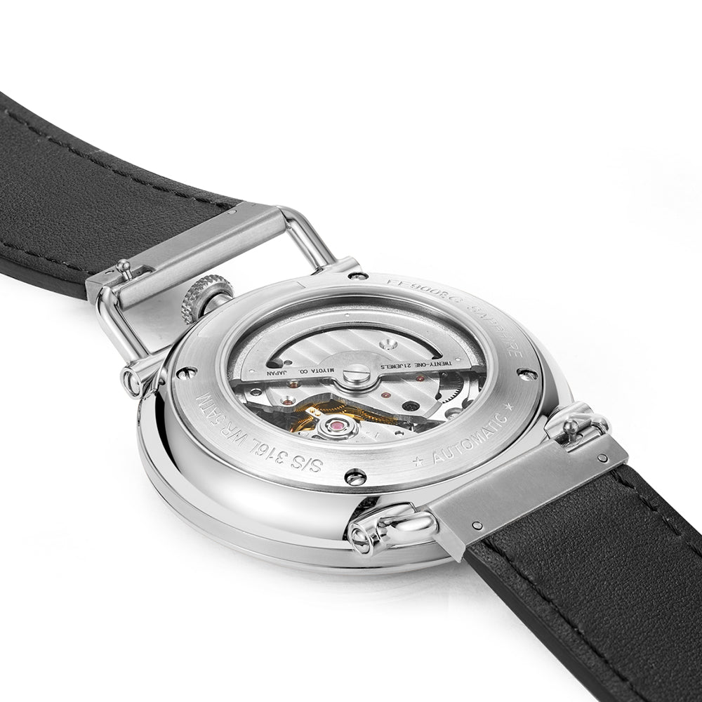 Minimalist Beige Stainless Steel Watch