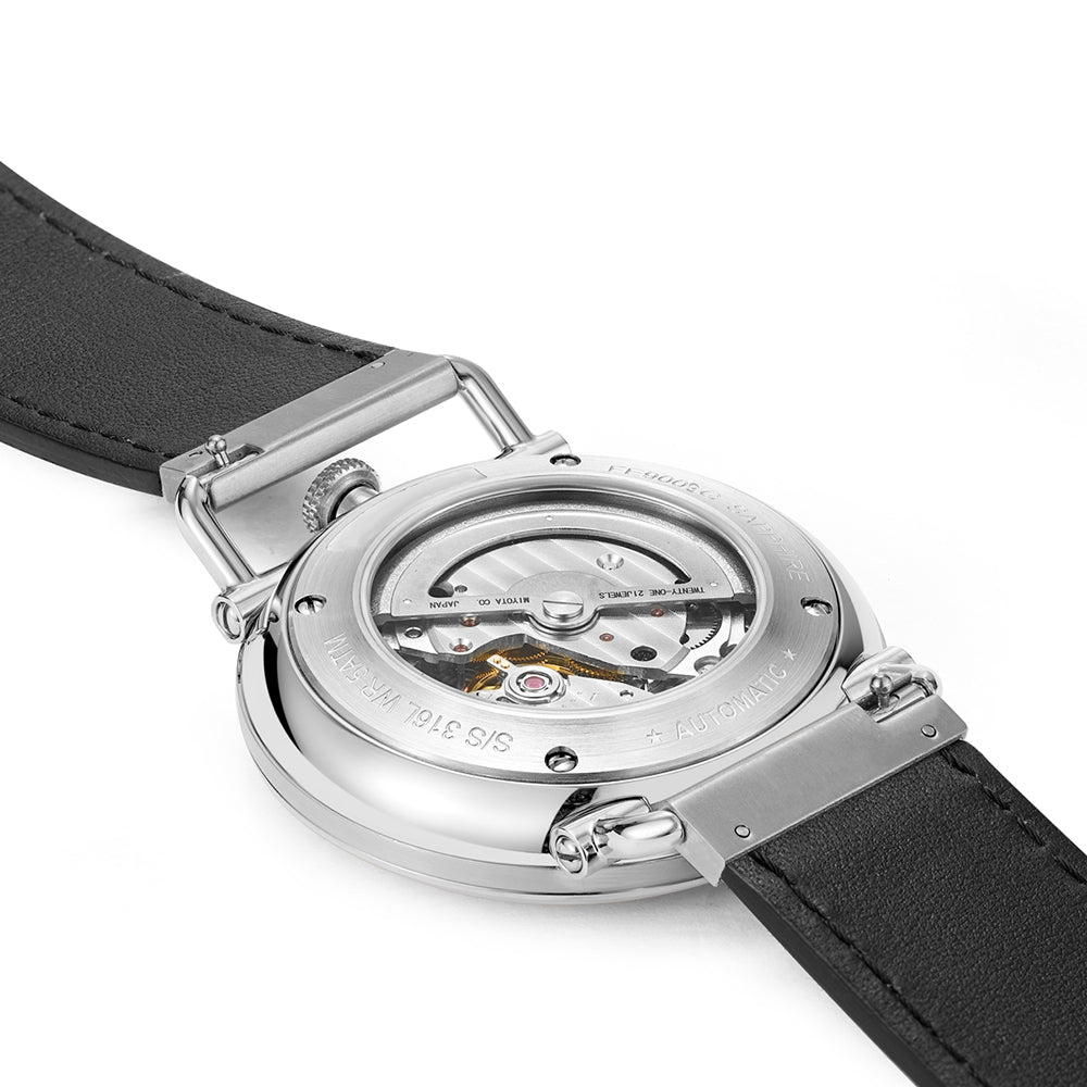 Blue Mechanical Bauhaus-Inspired Watch
