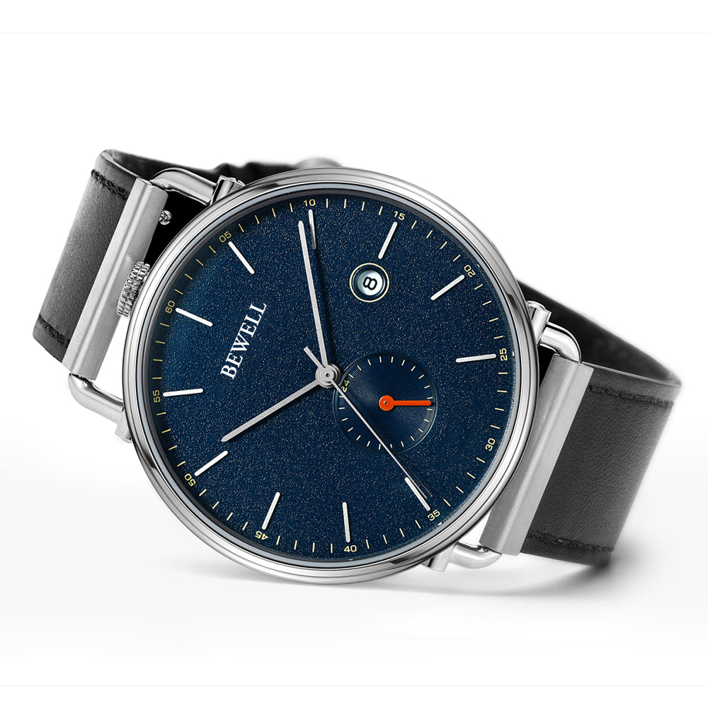 Blue Mechanical Bauhaus-Inspired Watch