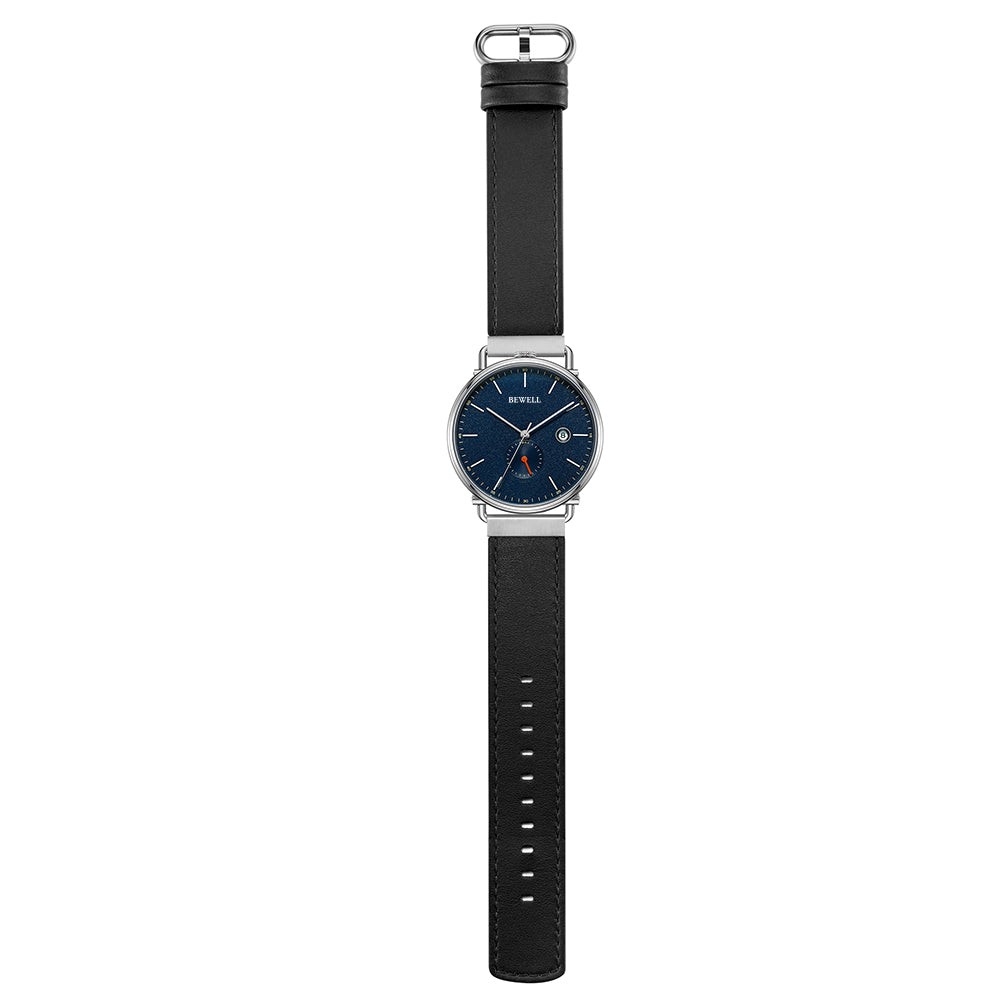 Blue Mechanical Bauhaus-Inspired Watch