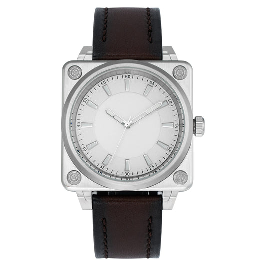 Square Minimalist Quartz Stainless Steel Watch
