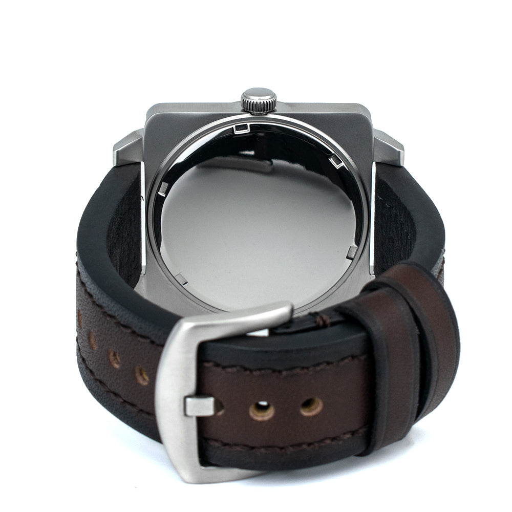 Square Minimalist Quartz Stainless Steel Watch