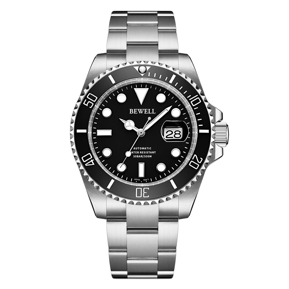 Clamshell Case Rotating Bezel Stainless Steel Dive Watch