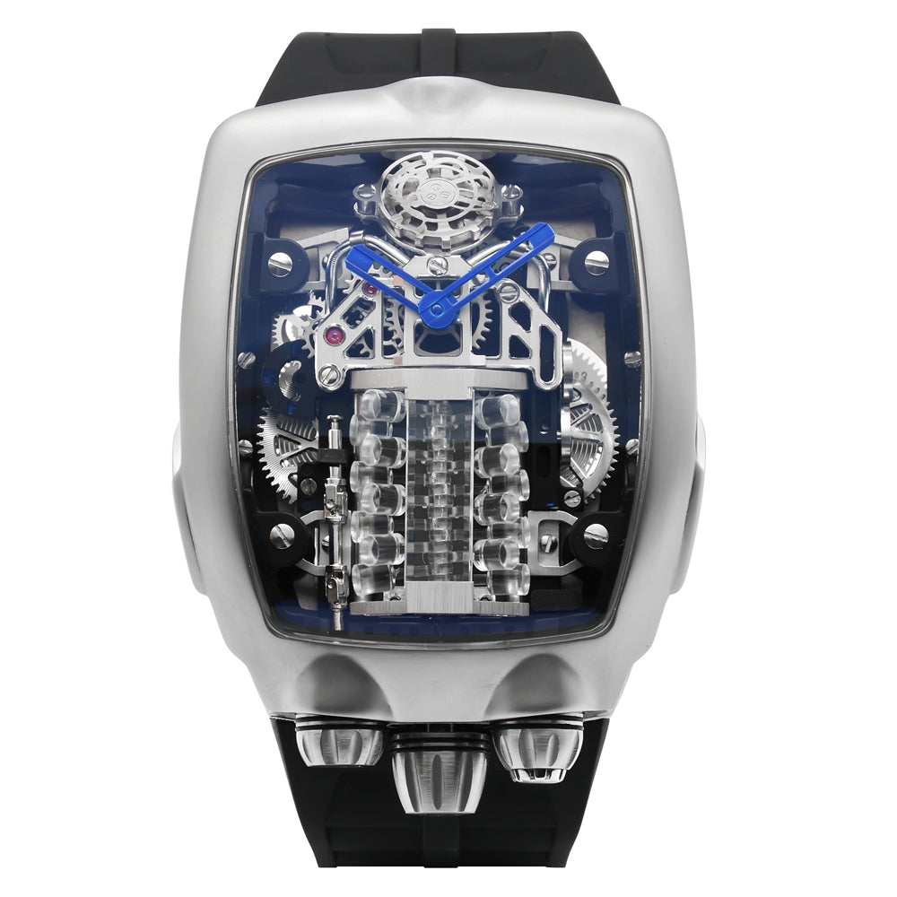 Skeleton Engine-Inspired Watch