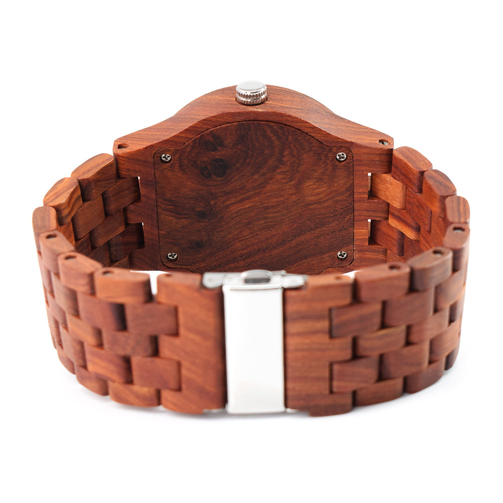 Riveted Multi-Function Wooden Watch