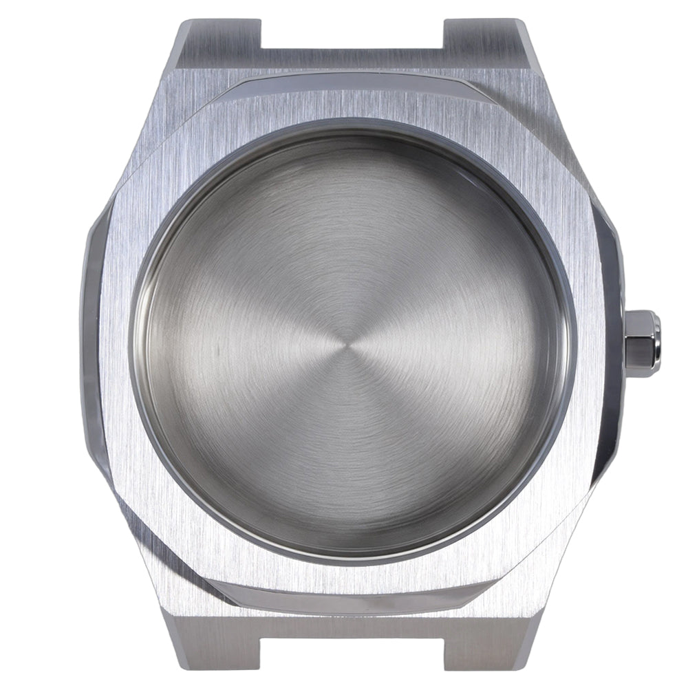 Octagonal 316L stainless steel watch case