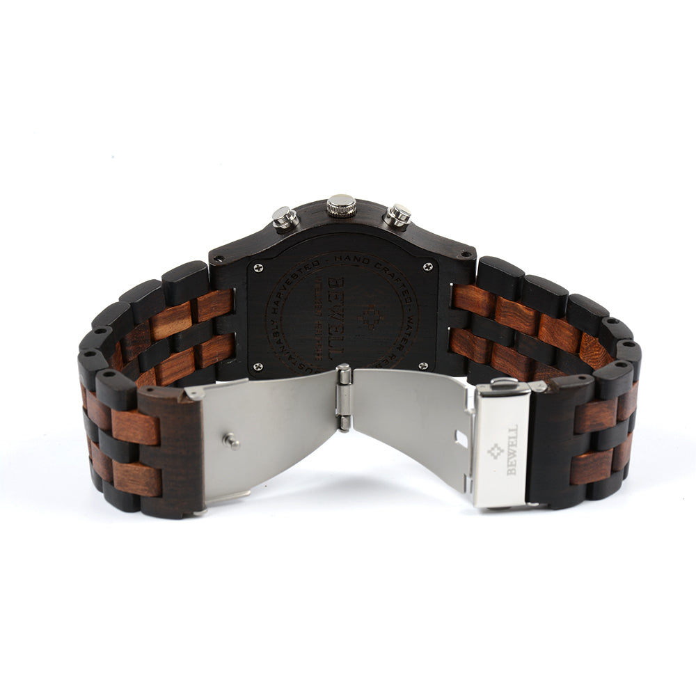 Riveted Multi-Function Wooden Watch