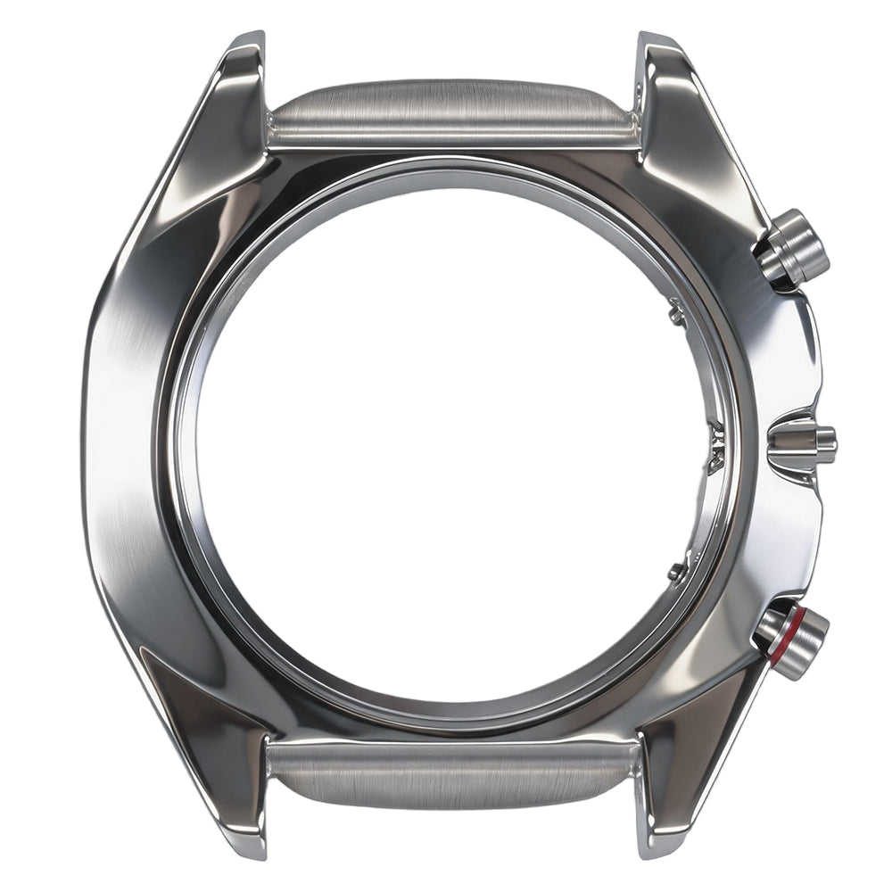 316L stainless steel round multifunction watch case