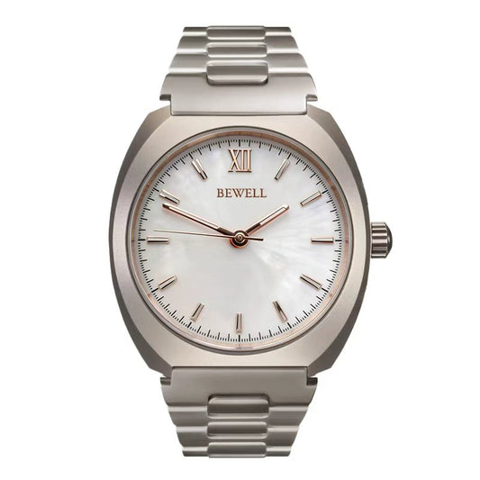 Custom Brand OEM Watch | 304L Stainless Steel Dial Marble Surface Luxury Automatic Movement Watch with Stainless Steel Strap