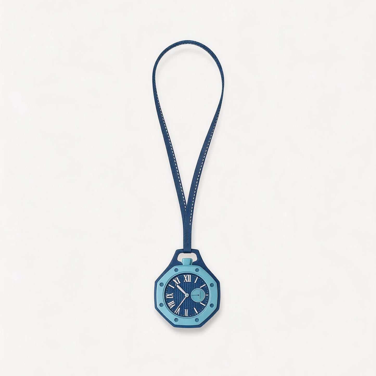 Pocket Watch with Waffle Texture Dial