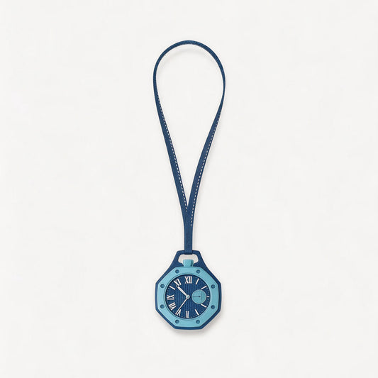 Pocket Watch with Waffle Texture Dial