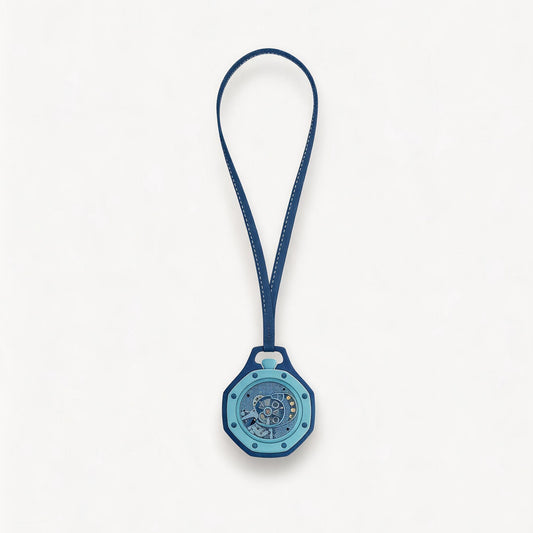 Pocket Watch with Waffle Texture Dial