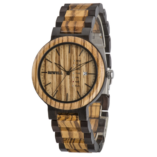 Minimalist Dual-Calendar Colorful Wooden Watch