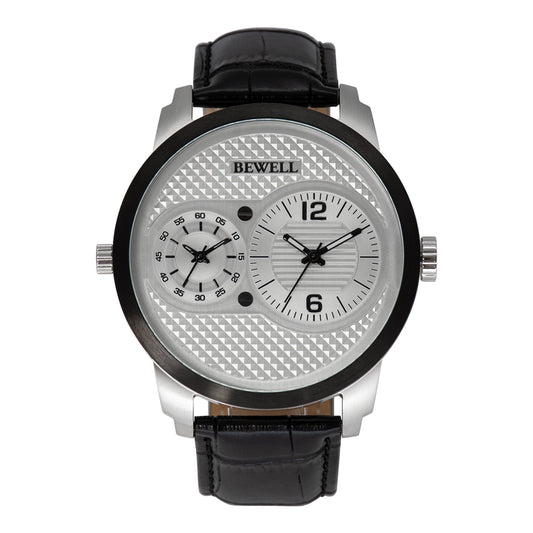 Dual Movement Stainless Steel Watch