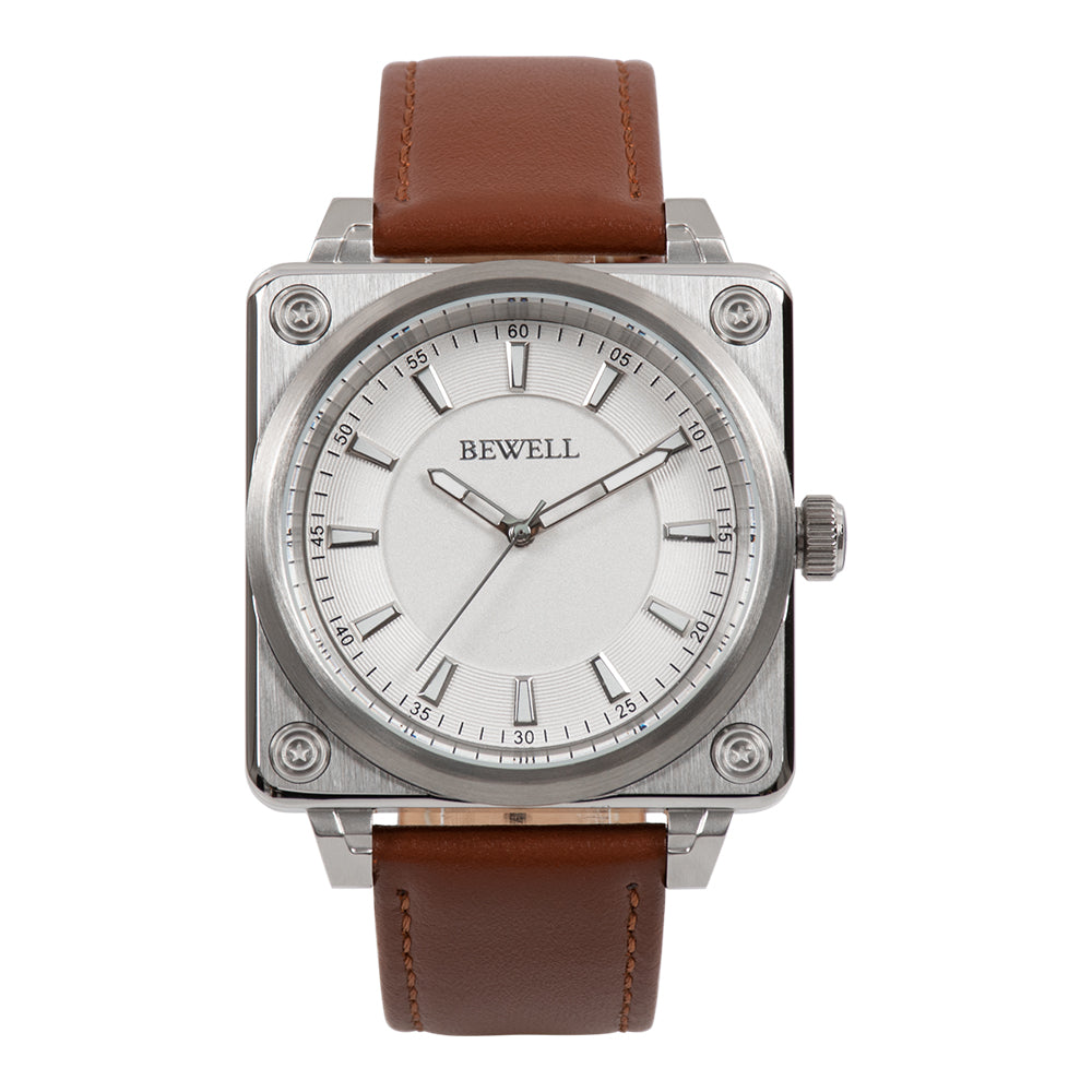 Square Minimalist Quartz Watch in Stainless Steel