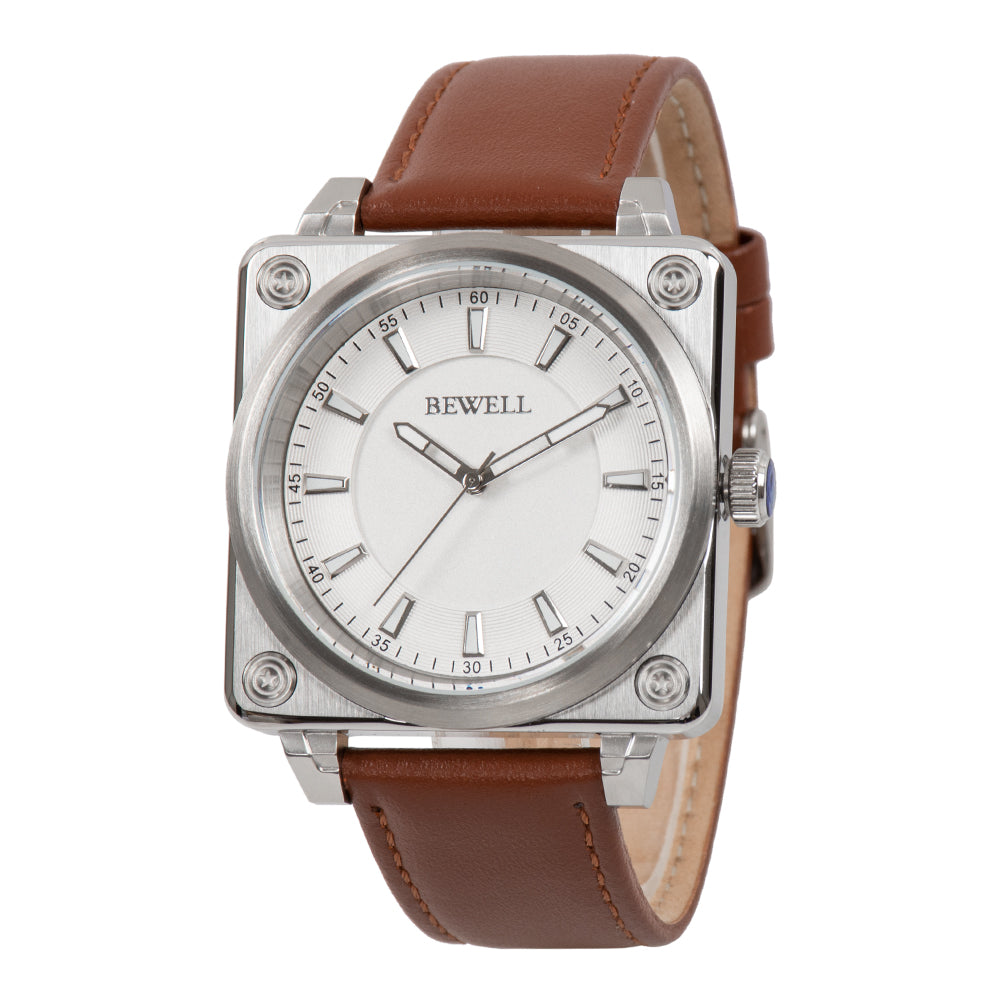Square Minimalist Quartz Watch in Stainless Steel