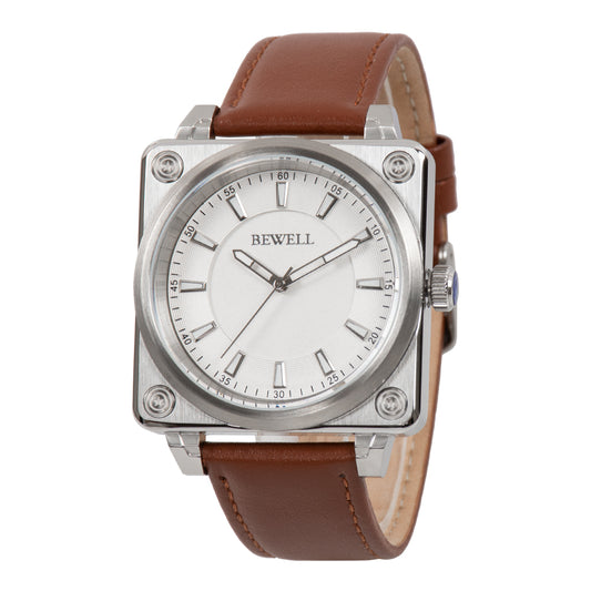 Square Minimalist Quartz Watch in Stainless Steel