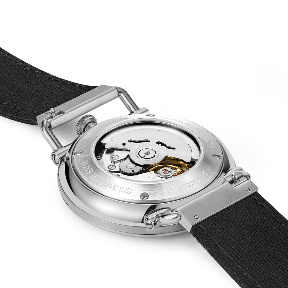 High-Quality 316L Stainless Steel Minimalist Skeleton Watch