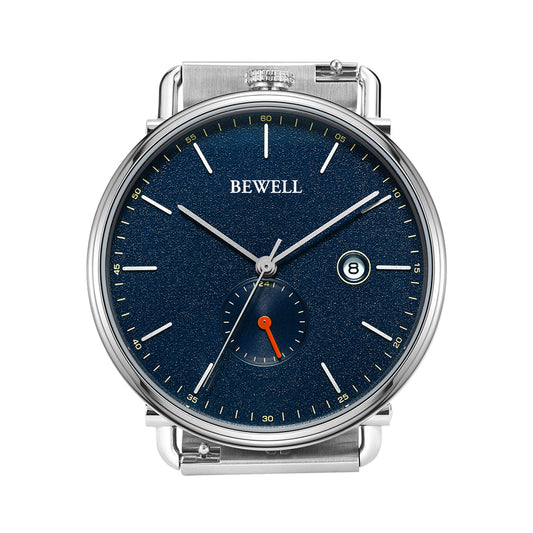Blue Mechanical Bauhaus-Inspired Watch