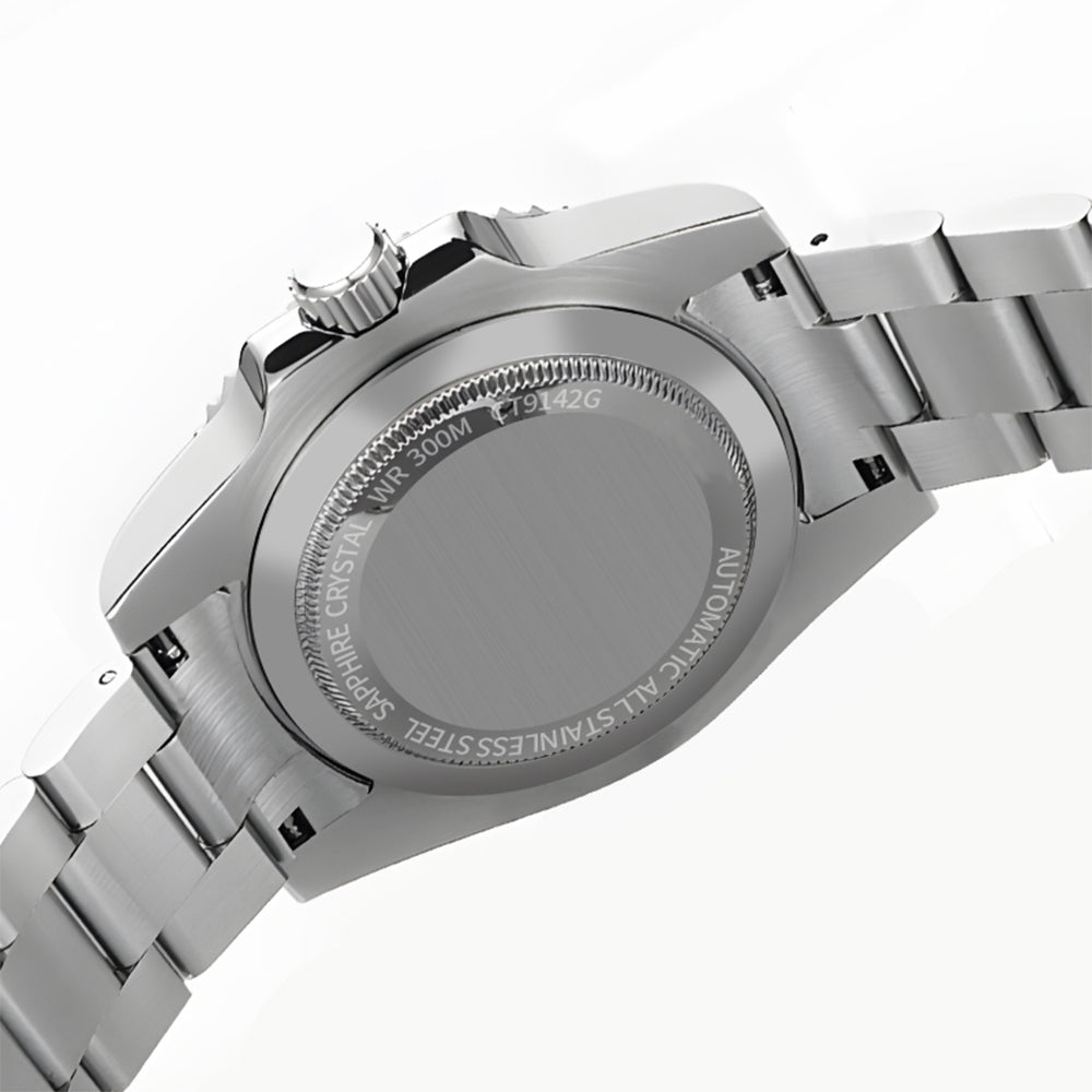Clamshell Case Rotating Bezel Stainless Steel Dive Watch