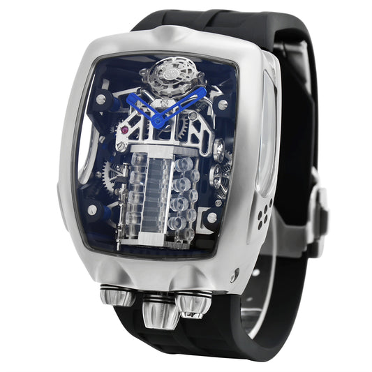 Skeleton Engine-Inspired Watch